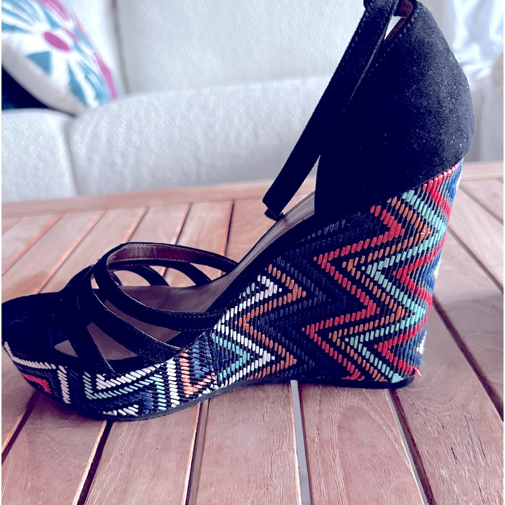 wedge sandals 7 1/2 worn once purchased, and Nordstrom’s.